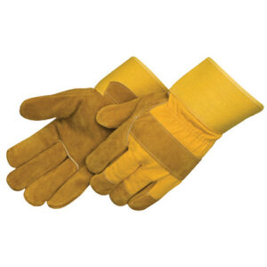Leather Safety Gloves (Yellow)